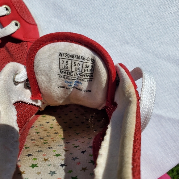 Keds red lace up mule tennis shoes size 7.5 (seven and a half) - Picture 10 of 16